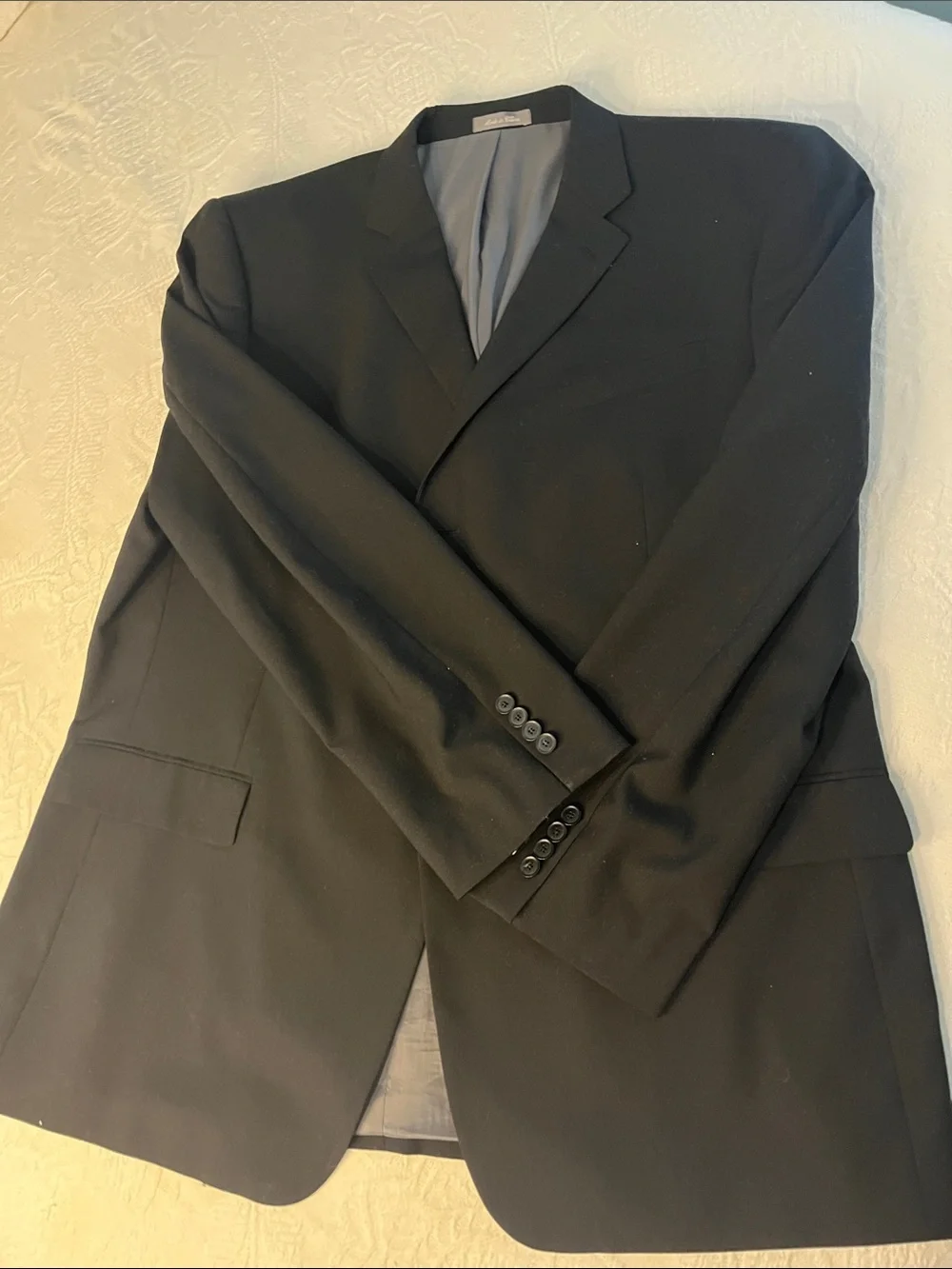 Oscar de la Renta Men's Black Single-Breasted Blazer